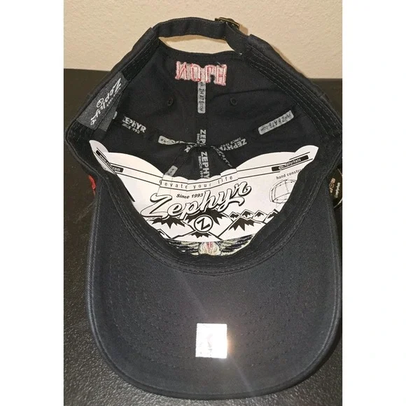 New Orleans Pelicans NBA Black Zephyr Adjustable Hat Cap Adult Mens NOLA NWT - Picture 4 of 5